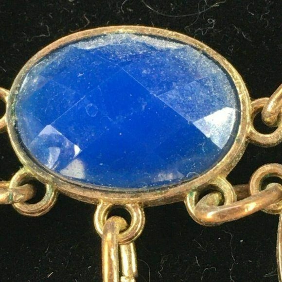 Elegant Prom Wedding Blue Cascading Necklace - Picture 5 of 8